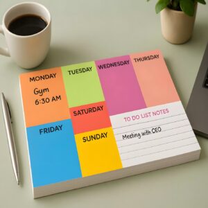 To Do List Colored Weekly Planner
